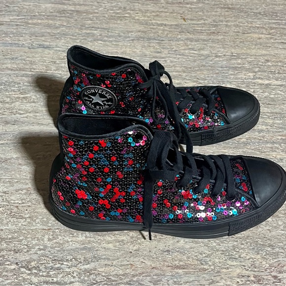 Converse All Star Chuck Taylor sequins high top sneakers - Picture 8 of 16